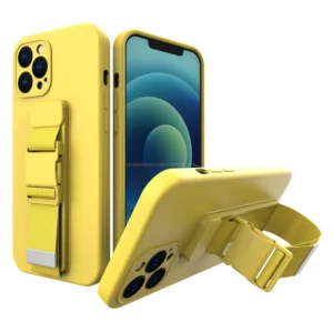 Rope case Gel Lanyard with Chain Purse Lanyard Samsung Galaxy S21 + 5G (S21 Plus 5G) Yelloweng