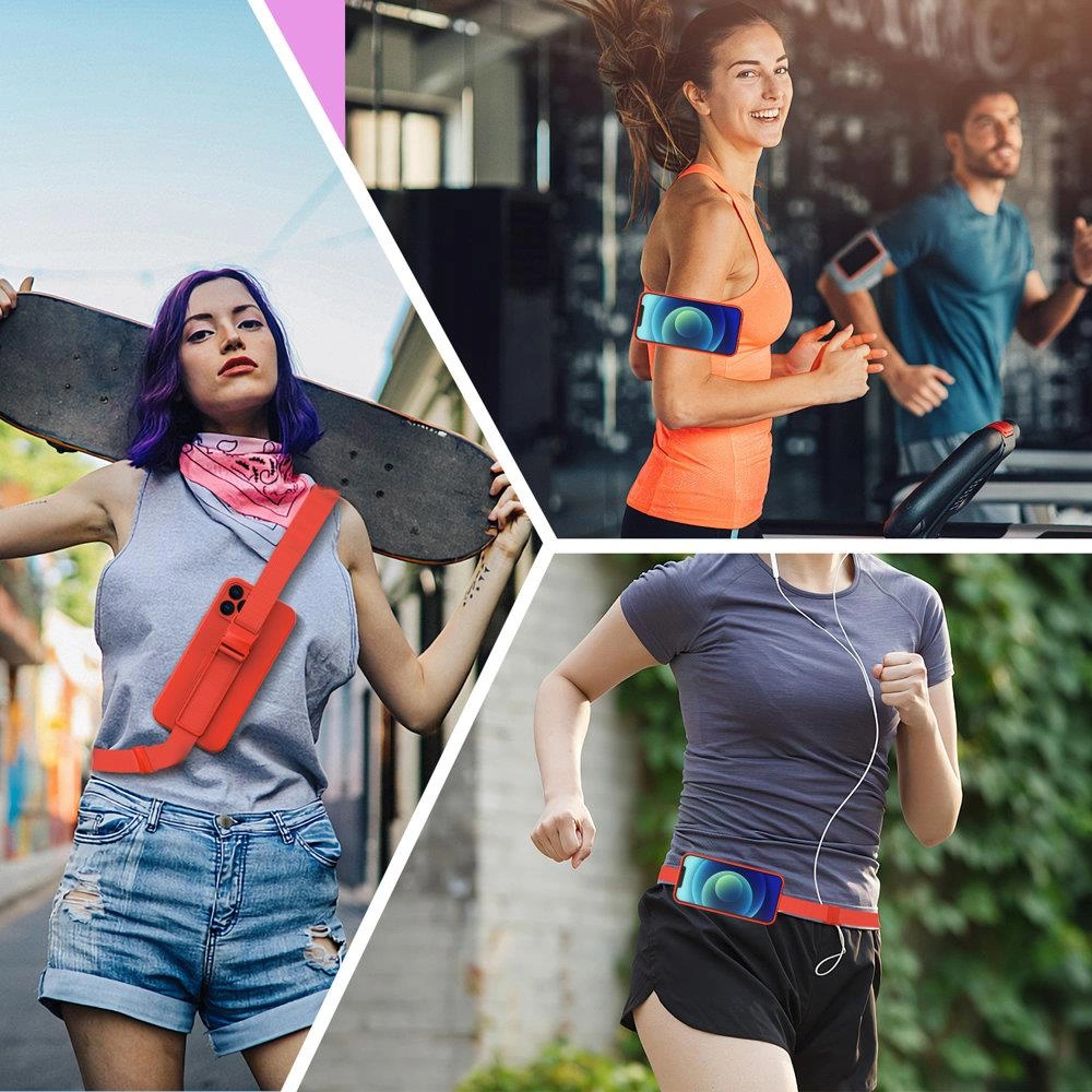 Rope case Gel Case with Chain Lanyard Handbag Lanyard Xiaomi Redmi Note 10 / Redmi Note 10S Blueeng