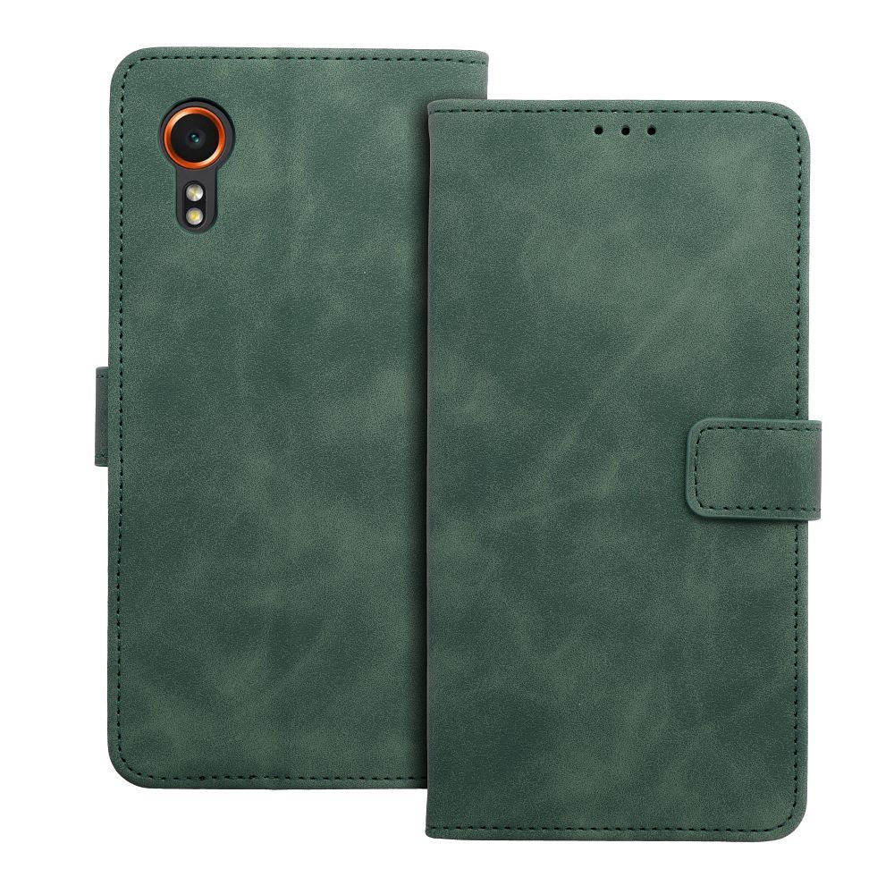 761cf2baba7c31e3f6d57066cc301b98 TENDER Book Case for SAMSUNG XCover 7 green