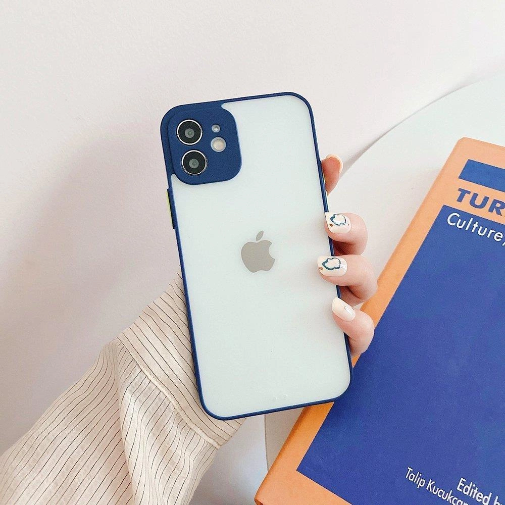 Milky Case silicone flexible translucent case for Samsung Galaxy A42 5G navy blueeng