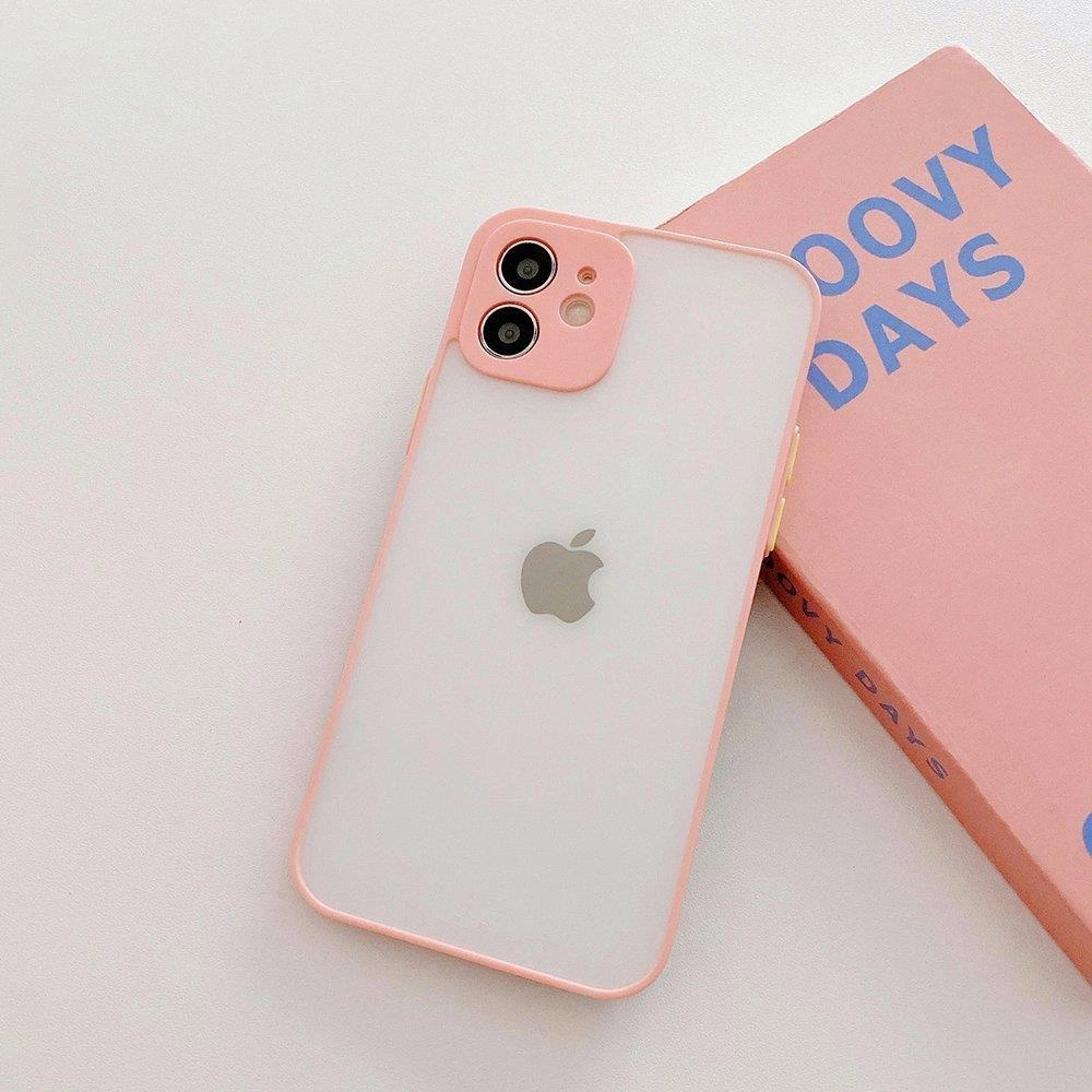 Milky Case silicone flexible translucent case for Samsung Galaxy A42 5G pinkeng