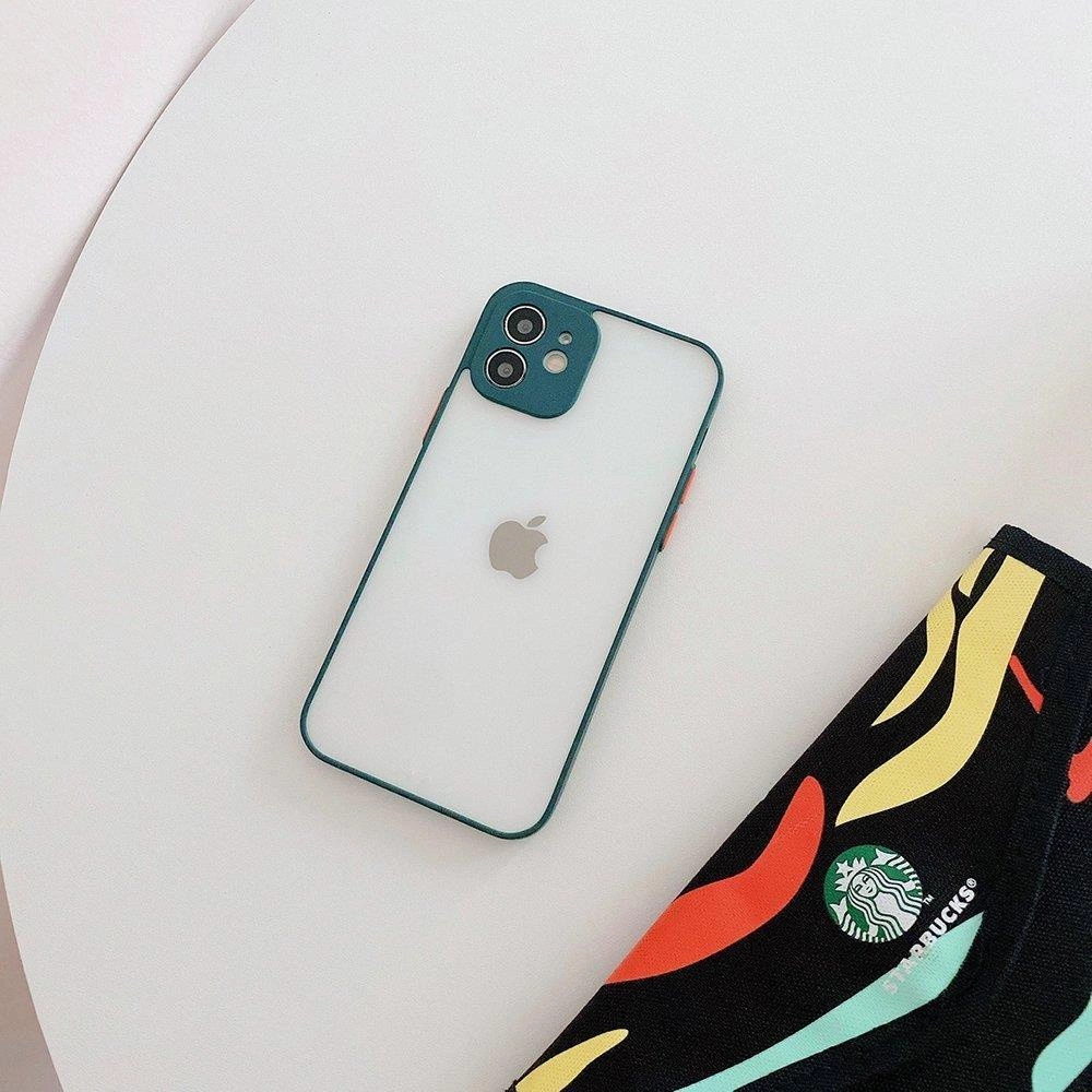 Milky Case silicone flexible translucent case for Samsung Galaxy A72 4G dark greeneng