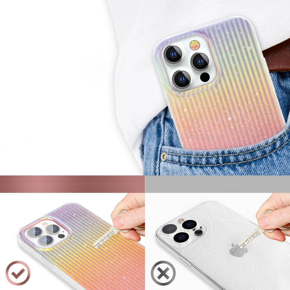 Kingxbar Travel Series luxurious elegant case for iPhone 13 Pro orange (Sunset)eng