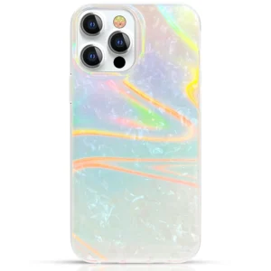 Kingxbar Shell Series luxury elegant phone case for iPhone 13 Pro pearl-blueeng