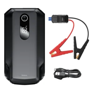 Baseus powerbank Power Starter Jump Starter starting device booster 20000mAh 12V (2000A / 1000A) + crocodile clip cables black (CGNL020001)eng