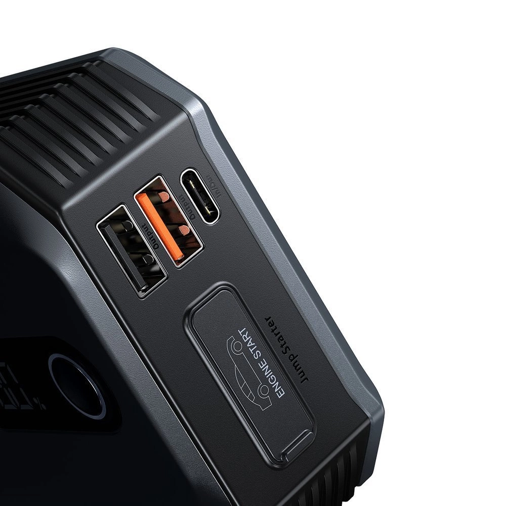 Baseus powerbank Power Starter Jump Starter starting device booster 20000mAh 12V (2000A / 1000A) + crocodile clip cables black (CGNL020001)eng