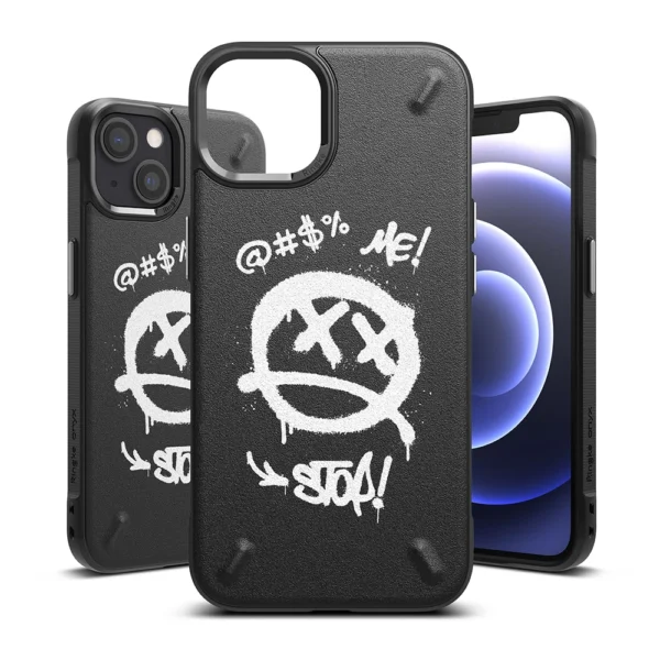 Ringke Onyx Design Durable TPU Case Cover for iPhone 13 mini black (Graffiti) (OD541E233)eng