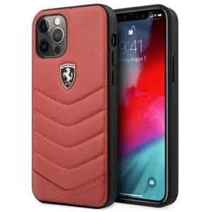 Ferrari FEHQUHCP12MRE iPhone 12/12 Pro red/red hardcase Off Track Quiltedeng