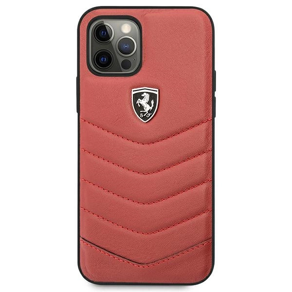 Ferrari FEHQUHCP12MRE iPhone 12/12 Pro red/red hardcase Off Track Quiltedeng