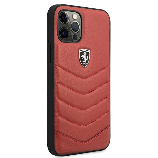 Ferrari FEHQUHCP12MRE iPhone 12/12 Pro red/red hardcase Off Track Quiltedeng