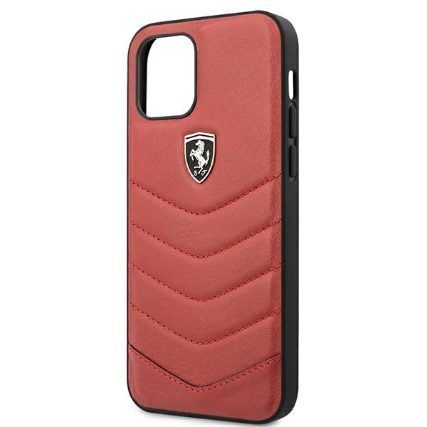 Ferrari FEHQUHCP12MRE iPhone 12/12 Pro red/red hardcase Off Track Quiltedeng