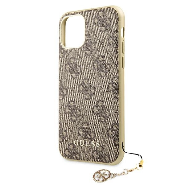Guess GUHCN61GF4GBR iPhone 11 6.1" / Xr brown/brown hard case 4G Charms Collectioneng