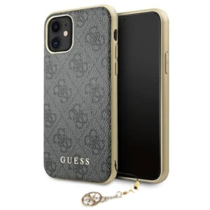 Guess GUHCN61GF4GGR iPhone 11 6.1" / Xr grey/gray hard case 4G Charms Collectioneng
