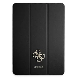 Guess Saffiano Collection case for iPad 12.9" 2021 Book Cover - blackeng