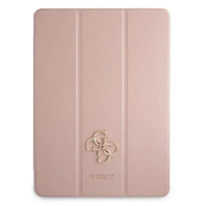 Guess GUIC12PUSASPI iPad 12.9" 2021 Book Cover pink/pink Saffiano Collectioneng