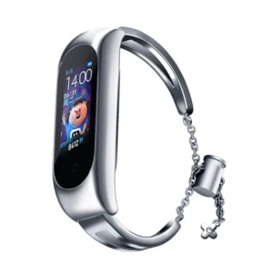 Replacment metal band bracelet strap for Xiaomi Mi Band 6 / 5 / 4 / 3 silvereng