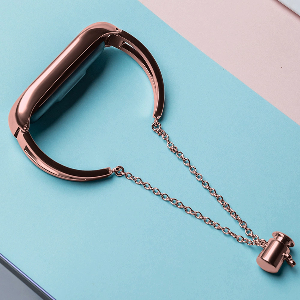 Metal bracelet for Xiaomi Mi Band 3 / 4 / 5 / 6 band strap - pinkeng