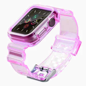 Silicone Band Strap Bracelet Case Strap Light Set for Apple Watch 42mm - Redeng