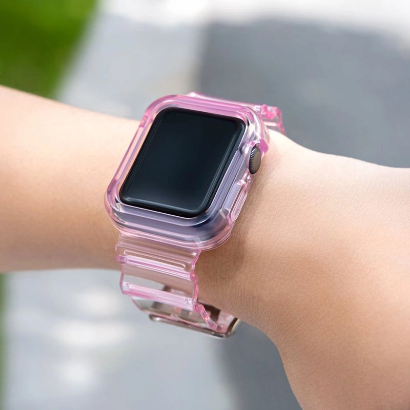 Silicone Band Strap Bracelet Case Strap Light Set for Apple Watch 40mm - Redeng