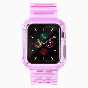 Silicone Band Strap Bracelet Case Strap Light Set for Apple Watch 40mm - Redeng