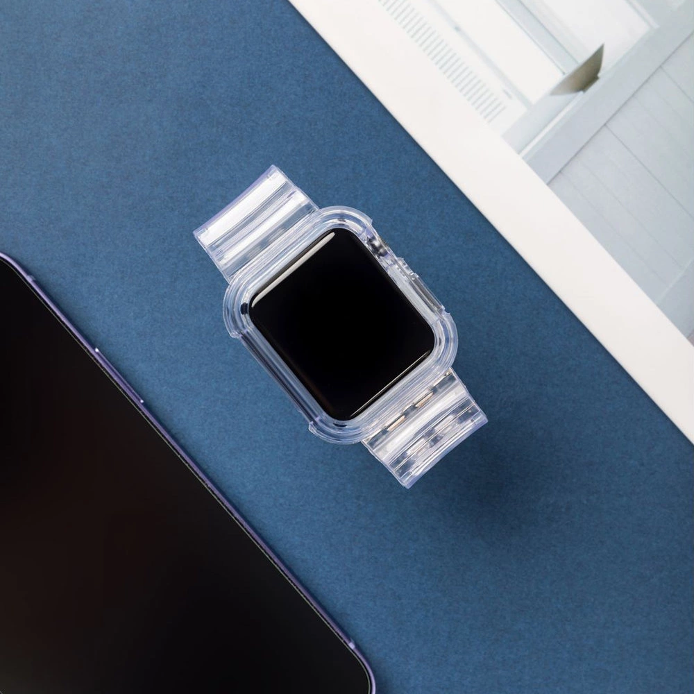 Silicone Band Strap Bracelet Case Strap Light Set for Apple Watch 40mm - Redeng
