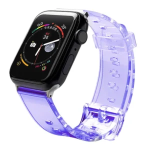 Silicone Strap Bracelet Bracelet Strap Light for Apple Watch 42 / 44 mm - Purpleeng