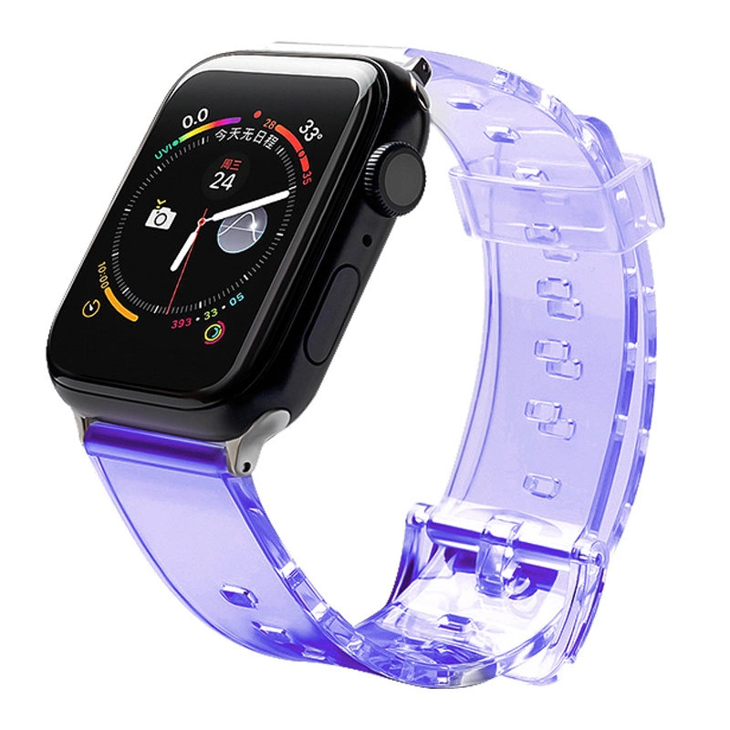 Silicone Strap Bracelet Bracelet Strap Light for Apple Watch 42 / 44 mm - Purpleeng