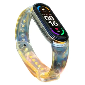 Replacment silicone band strap for Xiaomi Mi Band 6 / 5 yelloweng