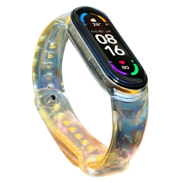 Replacment silicone band strap for Xiaomi Mi Band 6 / 5 yelloweng