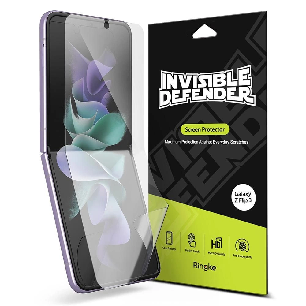 Ringke 2pcs Screen Protector Film for Samsung Galaxy Z Flip 3 Screen Protector (S19P043)eng