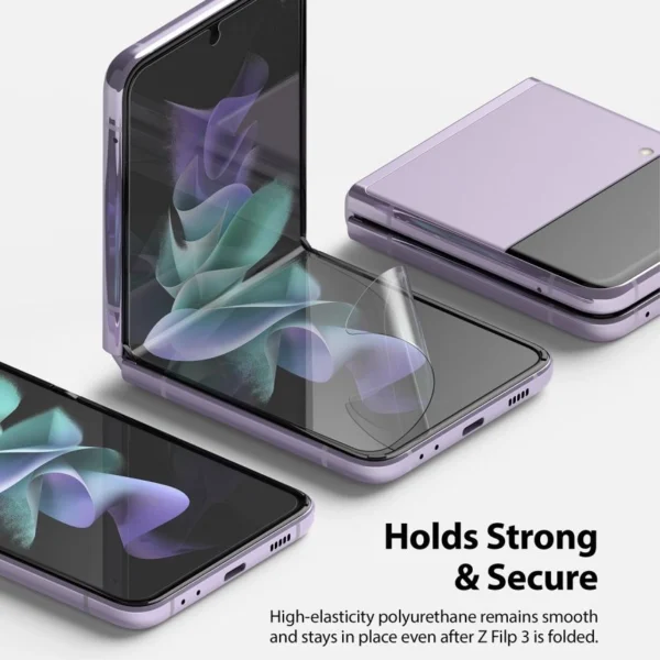 Ringke 2pcs Screen Protector Film for Samsung Galaxy Z Flip 3 Screen Protector (S19P043)eng