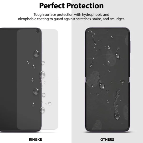 Ringke 2pcs Screen Protector Film for Samsung Galaxy Z Flip 3 Screen Protector (S19P043)eng