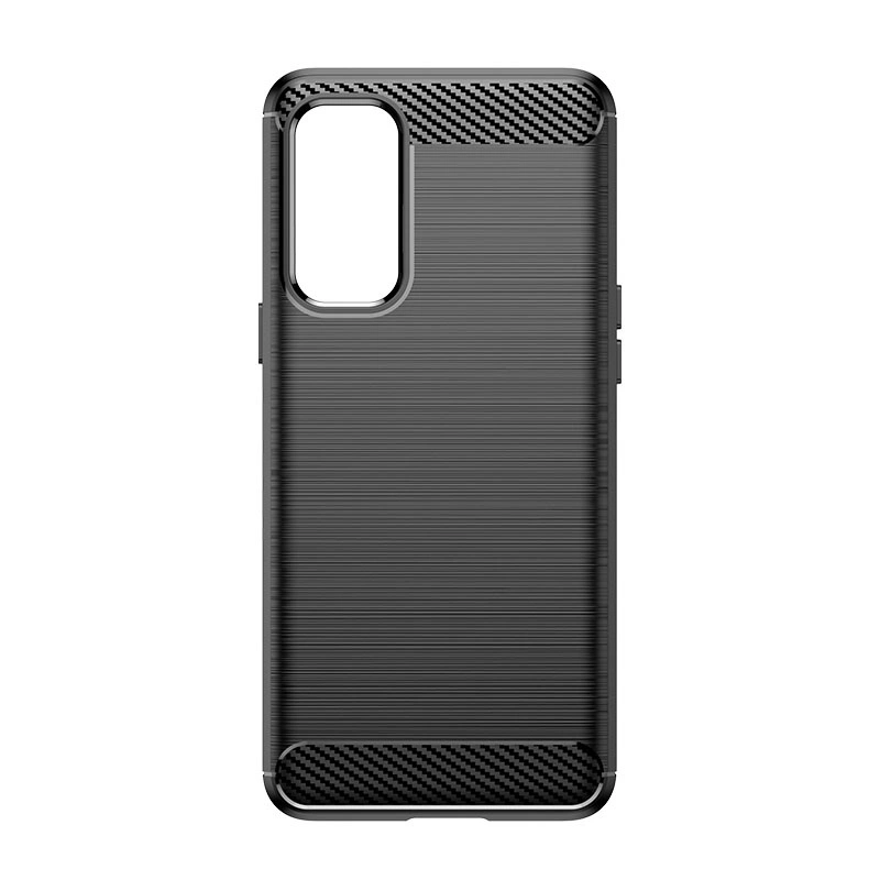 Carbon Case flexible cover for OnePlus Nord 2 5G blackeng