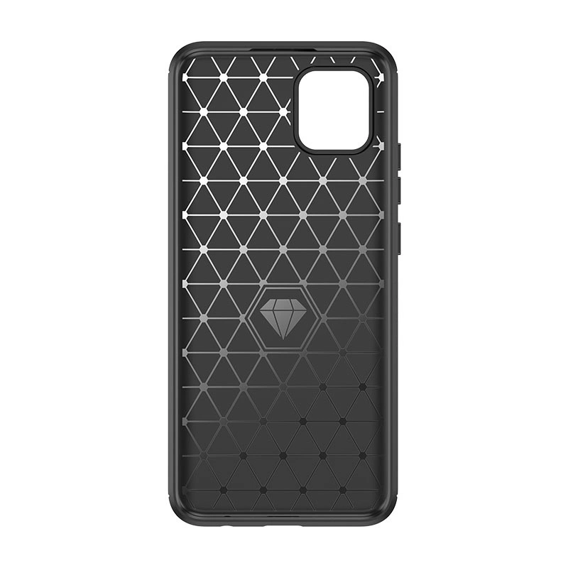 Carbon Case Flexible Cover Case for Samsung A03S EU (166.5) blackeng