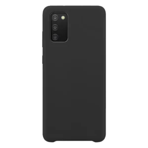 Silicone Case Soft Flexible Rubber Cover for Samsung Galaxy A03s blackeng