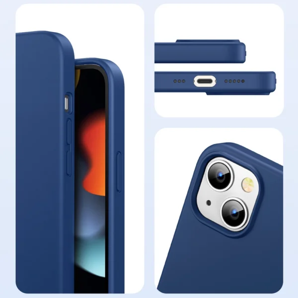 Ugreen Protective Silicone Case Rubber Flexible Silicone Cover iPhone 13 Blueeng