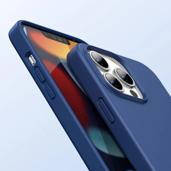 Ugreen Protective Silicone Case rubber flexible silicone case cover for iPhone 13 Pro Max blueeng