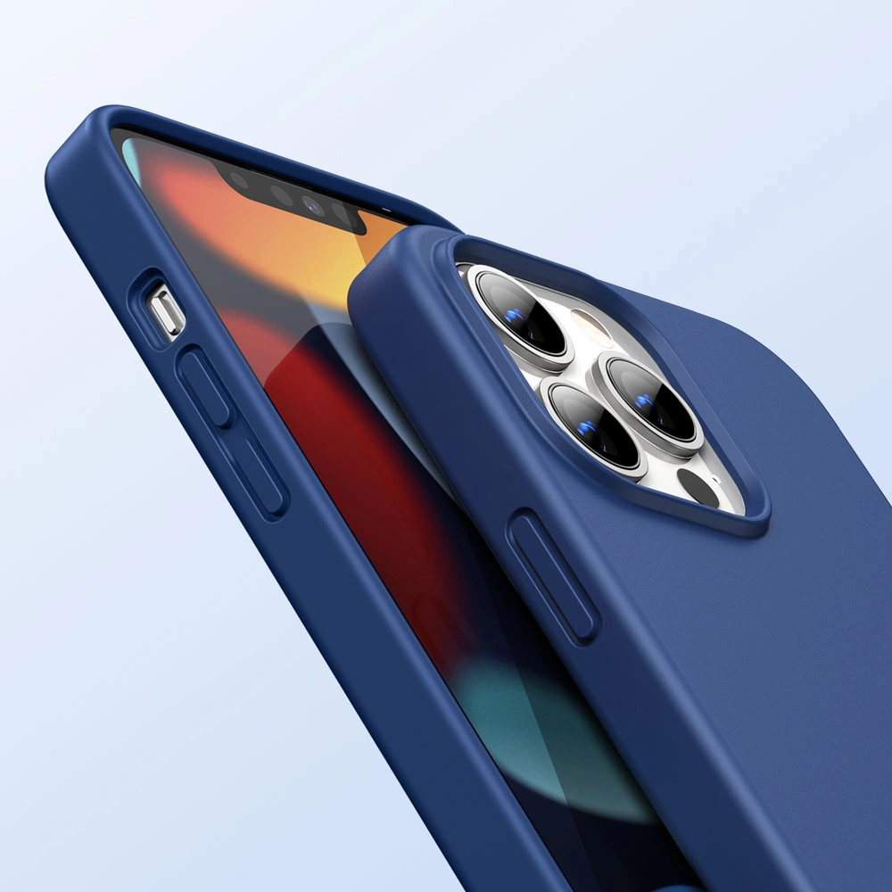 Ugreen Protective Silicone Case rubber flexible silicone case cover for iPhone 13 Pro Max blueeng