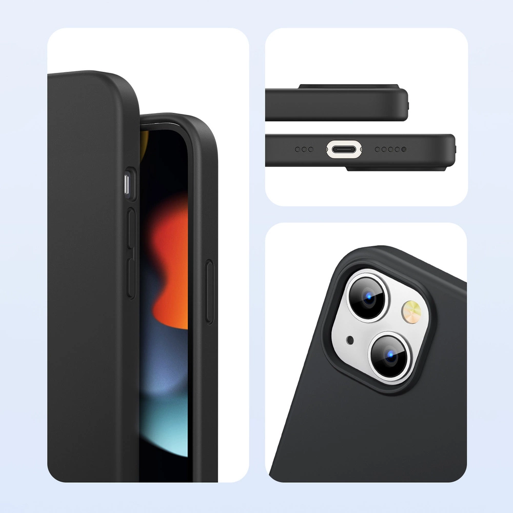 Ugreen Protective Silicone Case rubber flexible silicone case cover for iPhone 13 mini blackeng