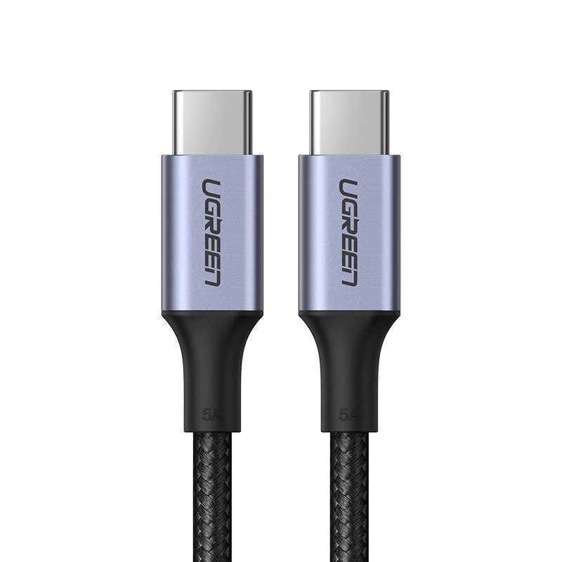 Ugreen US316 90120 USB-C - USB-C PD QC FCP cable 100W 5A 480Mb/s 3m - grayeng