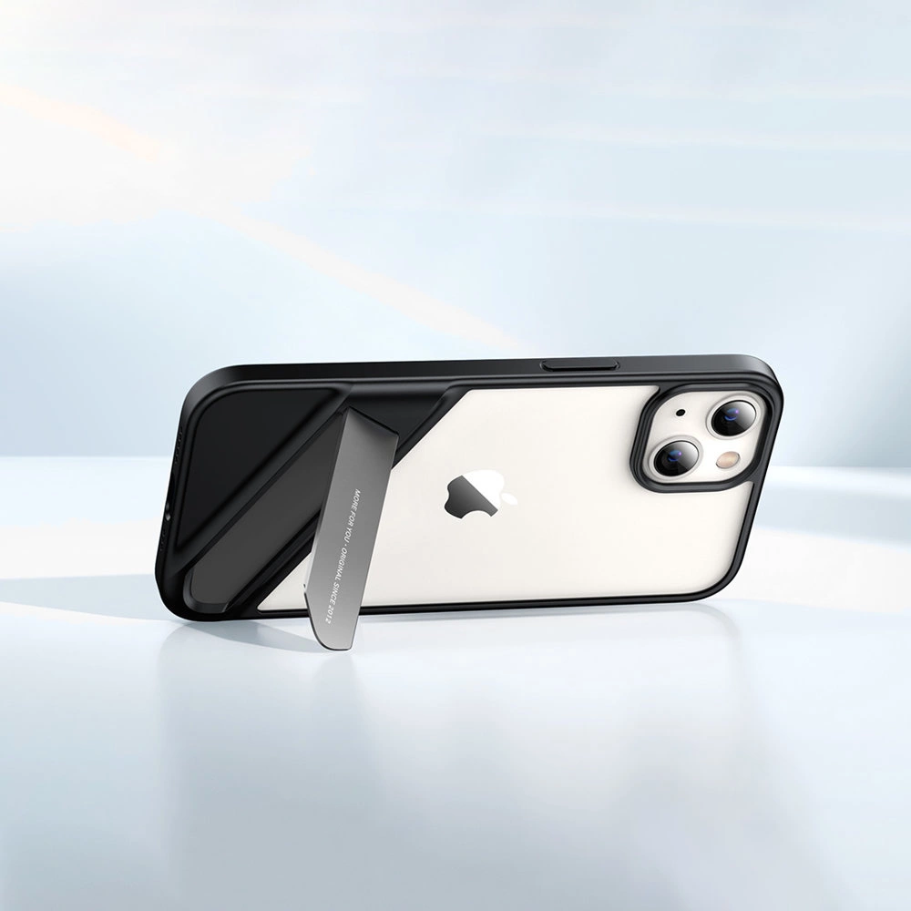 Ugreen Fusion Kickstand Case iPhone 13 Hard Cover with Gel Frame and Stand black (90152)eng