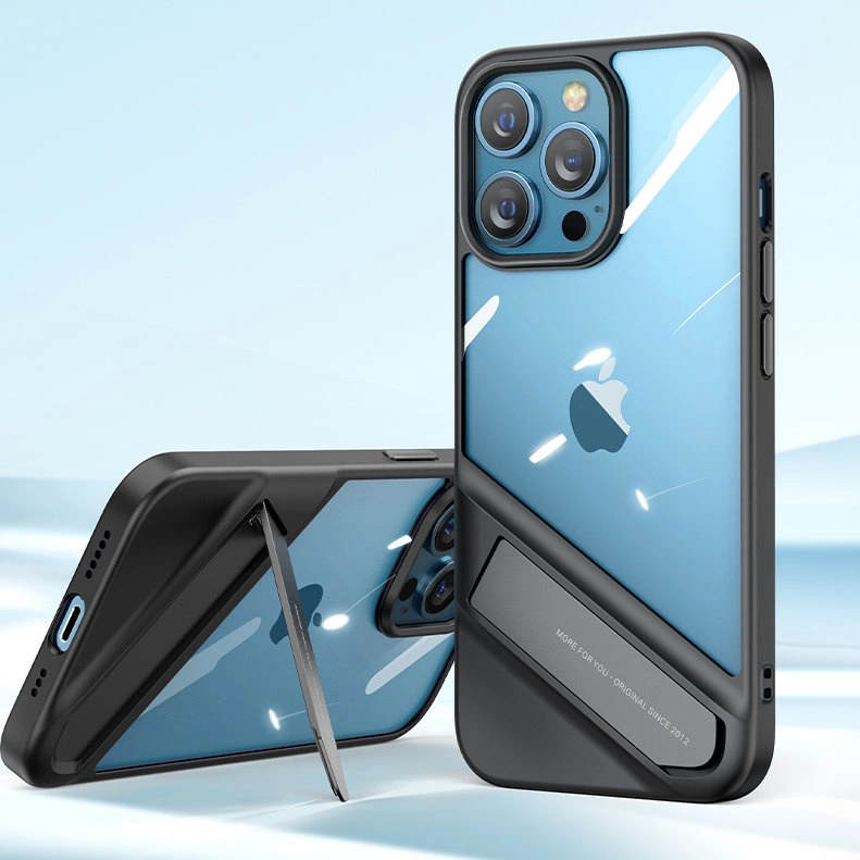 Ugreen Fusion Kickstand Case iPhone 13 Hard Cover with Gel Frame and Stand black (90152)eng