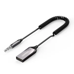 [ON RETURN] Ugreen Bluetooth 5.0 audio receiver USB cable AUX audio adapter jack black (70601 CM309)eng