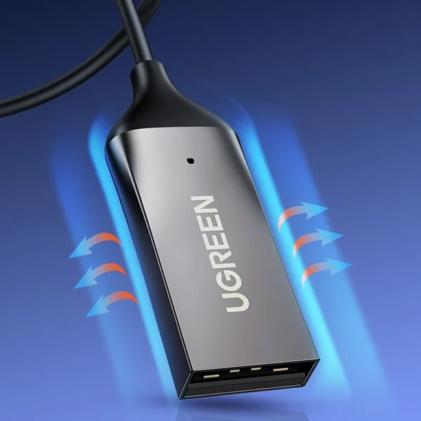 [ON RETURN] Ugreen Bluetooth 5.0 audio receiver USB cable AUX audio adapter jack black (70601 CM309)eng