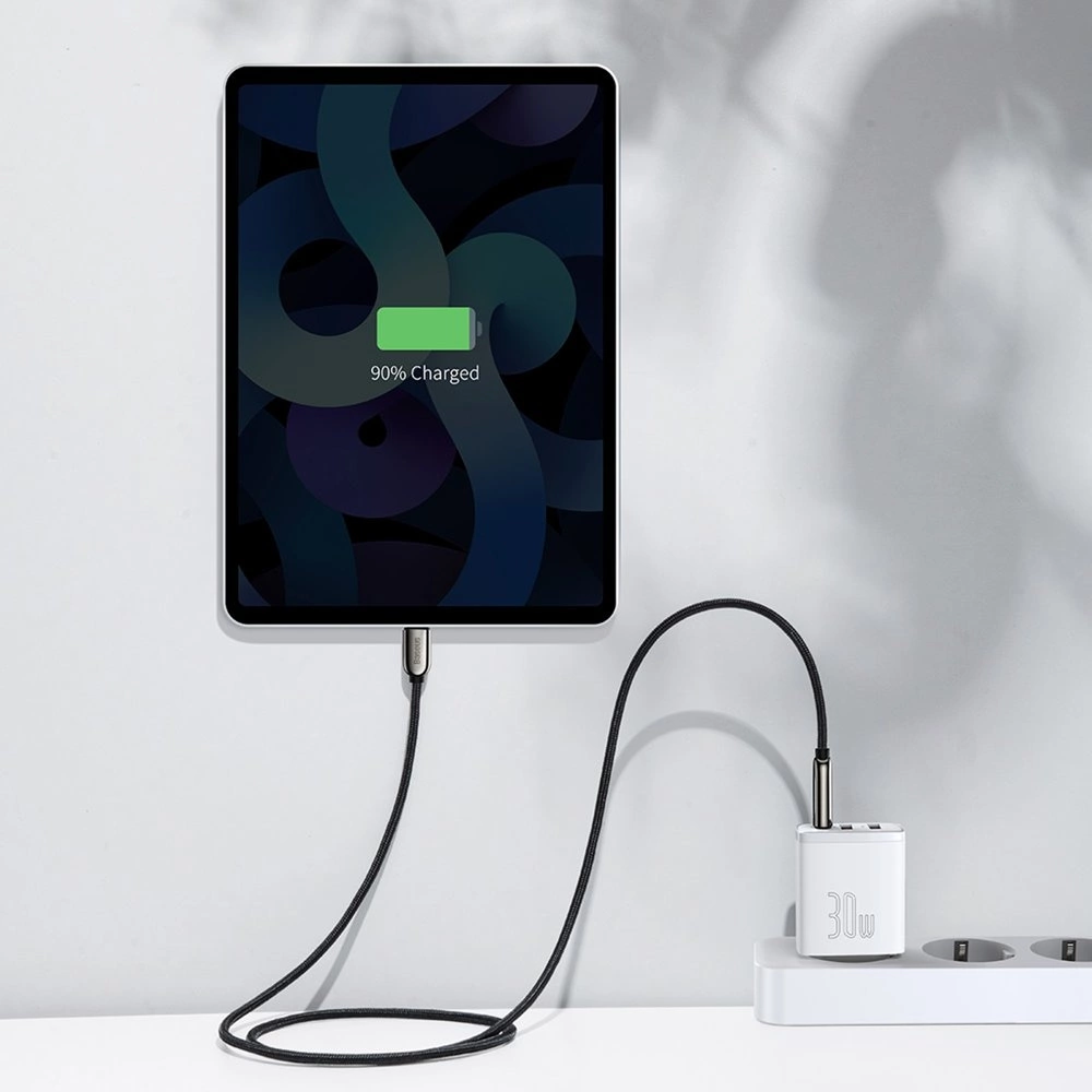 Baseus Compact fast charger 2x USB / USB Type C 30W 3A Power Delivery Quick Charge white (CCXJ-E02)eng