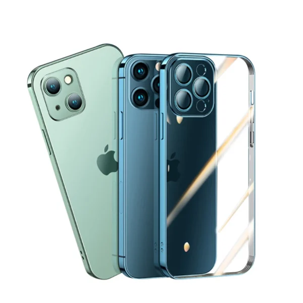 Joyroom Chery Mirror Case Cover for iPhone 13 Pro Metallic Frame Silver (JR-BP908 silver)eng