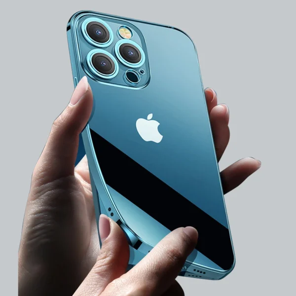 Joyroom Chery Mirror Case Cover for iPhone 13 Pro Metallic Frame Silver (JR-BP908 silver)eng