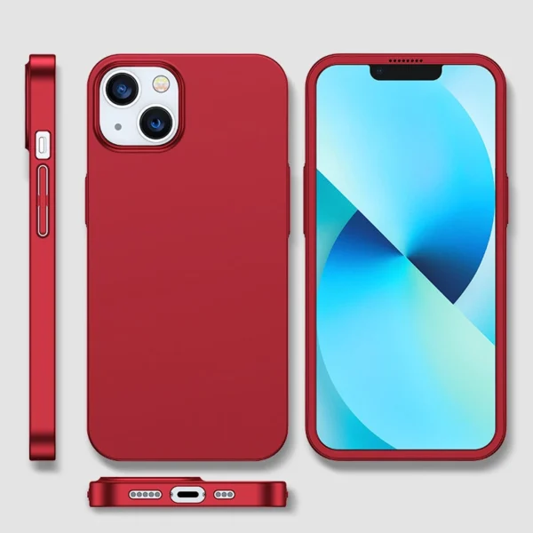 Joyroom 360 Full Case front and back cover for iPhone 13 + tempered glass screen protector red (JR-BP927 red)eng