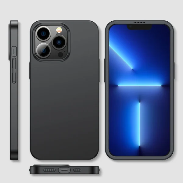 Joyroom 360 Full Case front and back cover for iPhone 13 Pro Max + tempered glass screen protector black (JR-BP928 black)eng