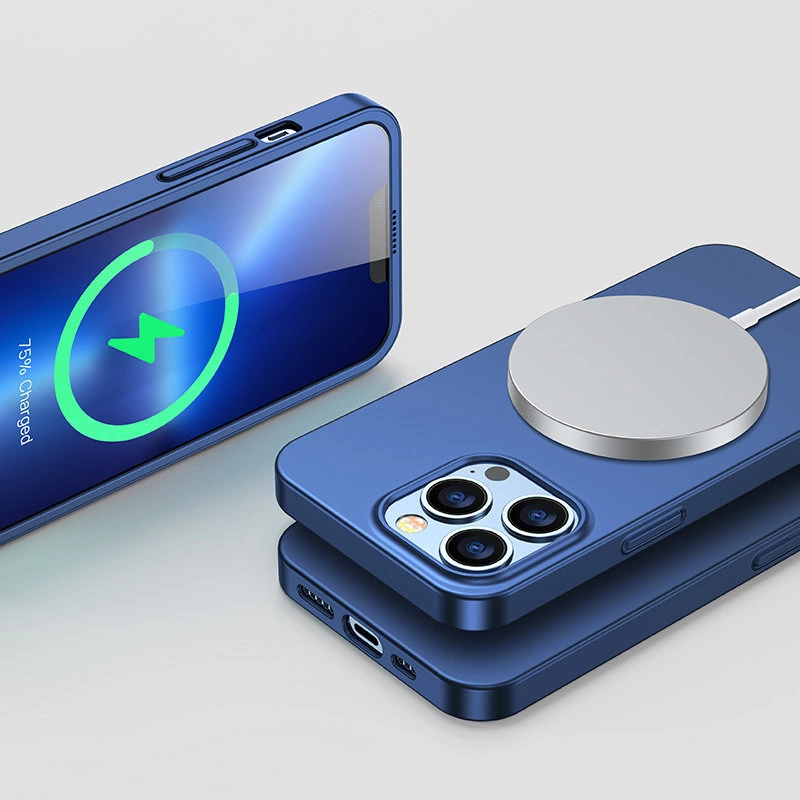 Joyroom 360 Full Case front and back cover for iPhone 13 Pro Max + tempered glass screen protector blue (JR-BP928 blue)eng